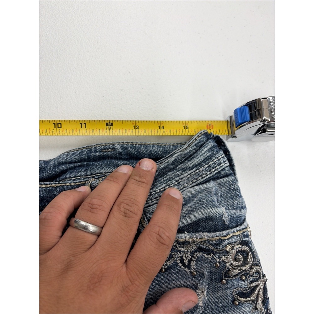 Silver Jeans Women's Suki 17 Bootcut Blue Denim W31 / L34 Very Embellished - Picture 4 of 10